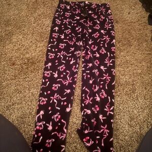 PLAYBOY Black and Pink Pajama Pants